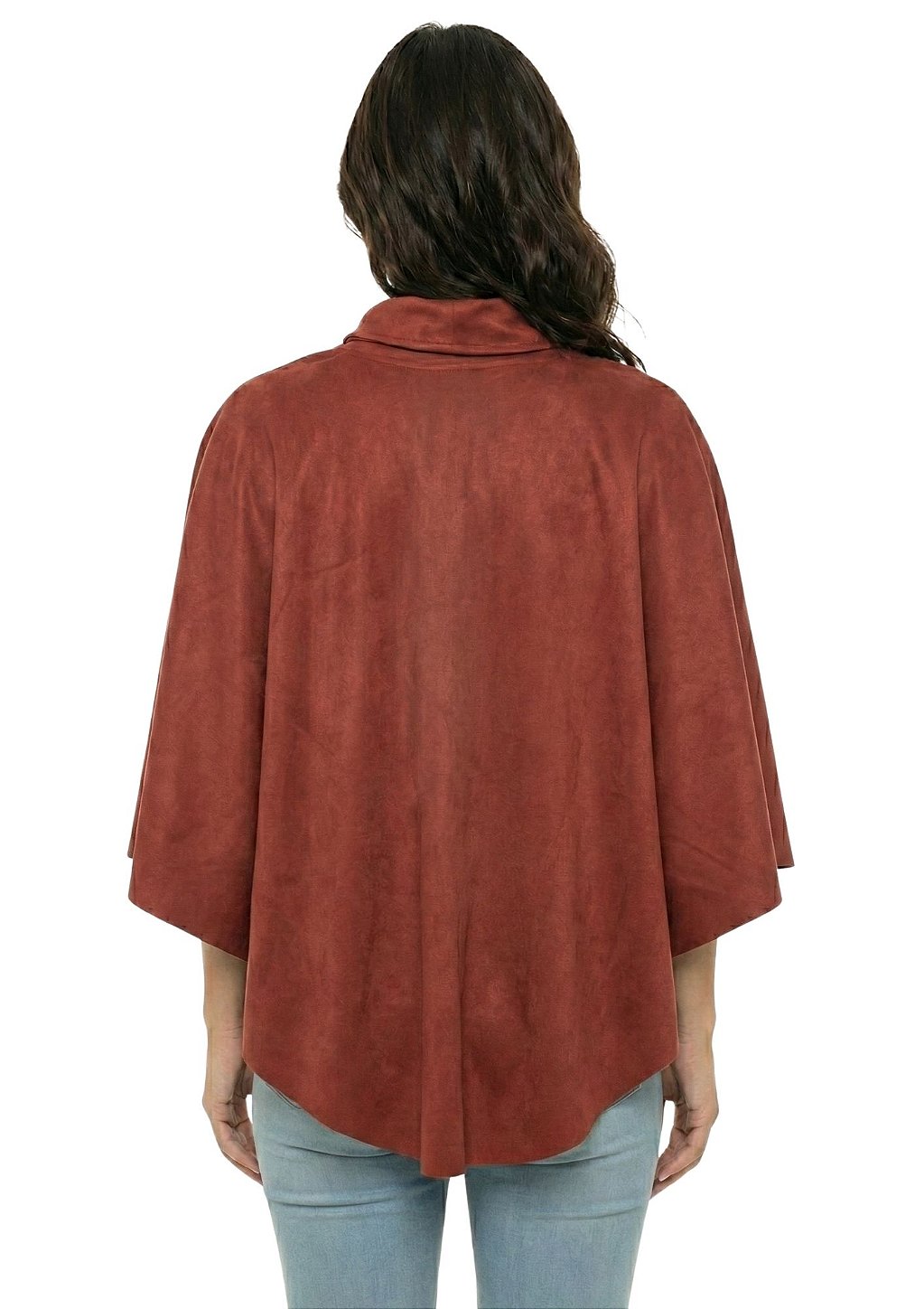 Poncho Pala Feminino Estanciero Suede