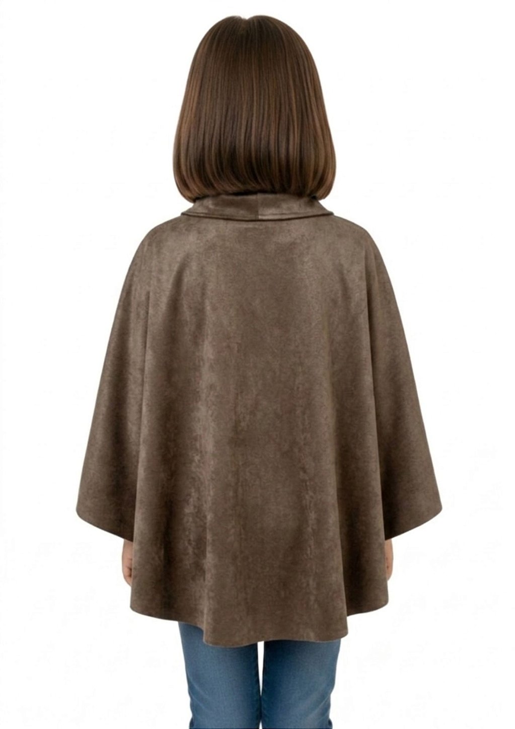 Poncho Pala Feminino Estanciero Suede