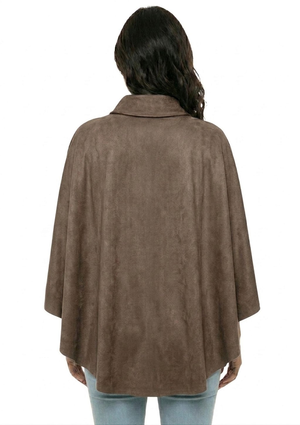 Poncho Pala Feminino Estanciero Suede