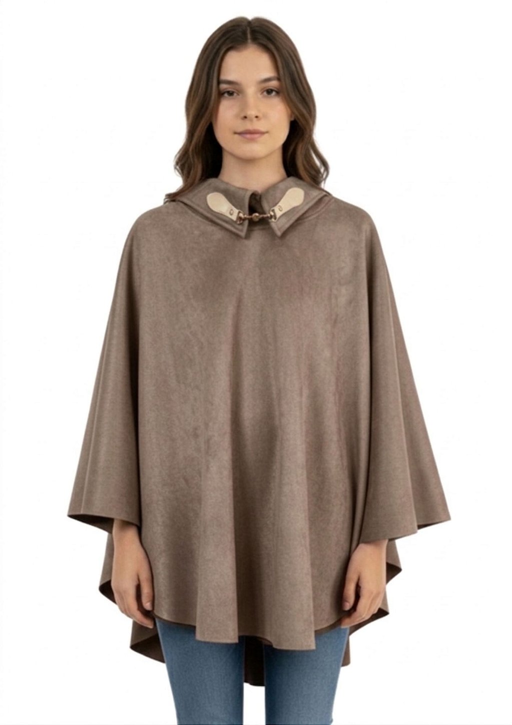 Poncho Pala Feminino Estanciero Suede