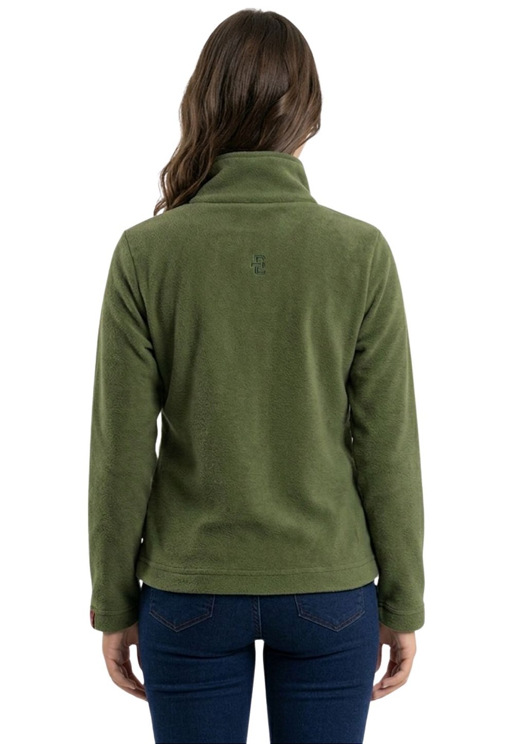 Blusa Microsoft Fleece Unissex Juvenil Meio Zíper Estanciero Feminino