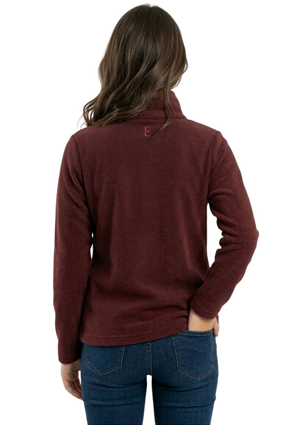 Blusa Microsoft Fleece Unissex Juvenil Meio Zíper Estanciero Feminino