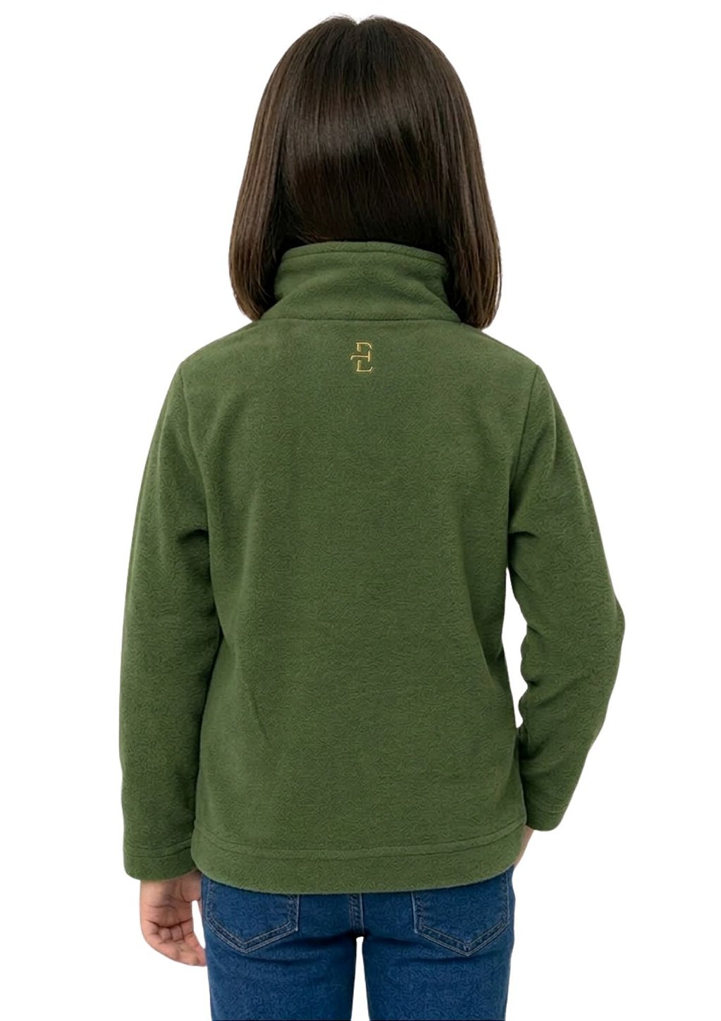 Blusa Microsoft Fleece Unissex Infantil Meio Zíper Estanciero F