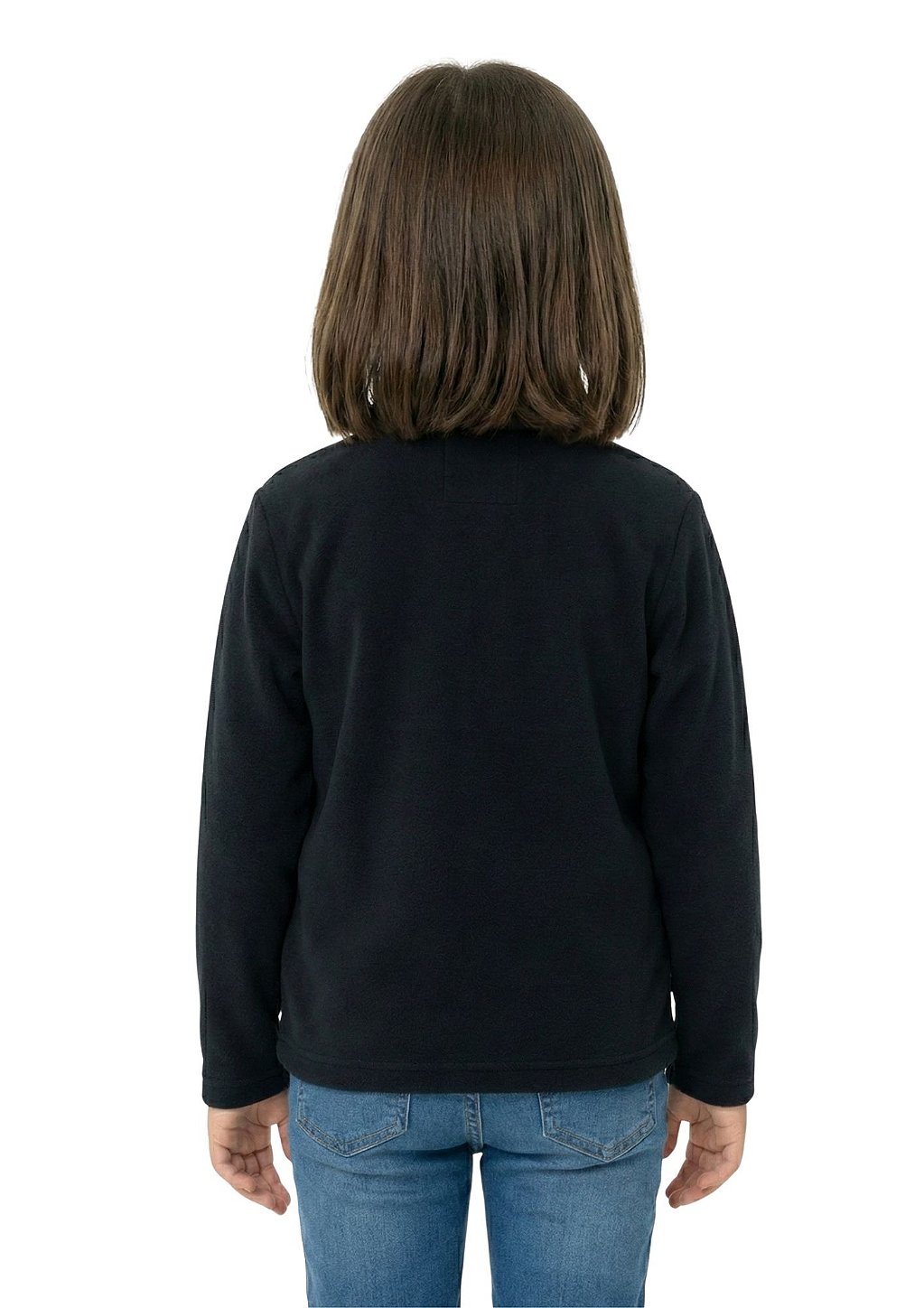 Blusa Microsoft Fleece Unissex Infantil Meio Zíper Estanciero F