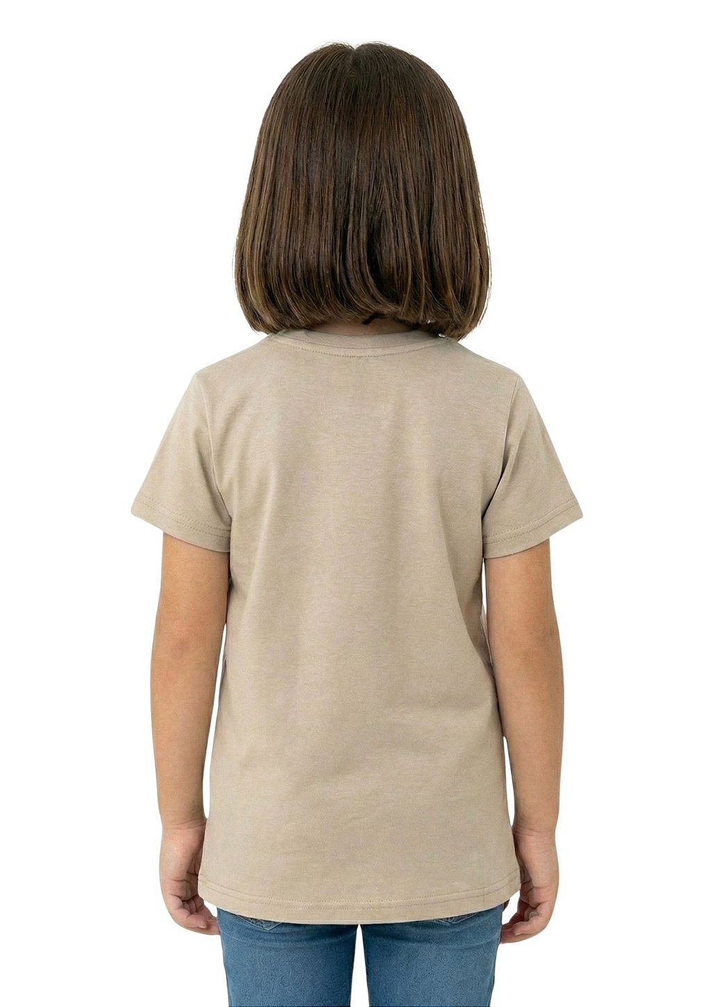 T-Shirt Baby Look Infantil Feminina Estanciero Menina Com Novilha