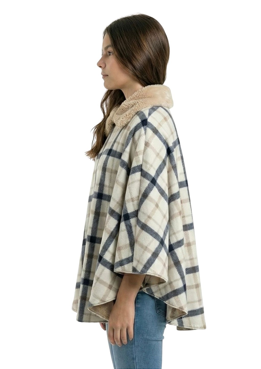 Poncho Pala Sherpa Feminina Estanciero
