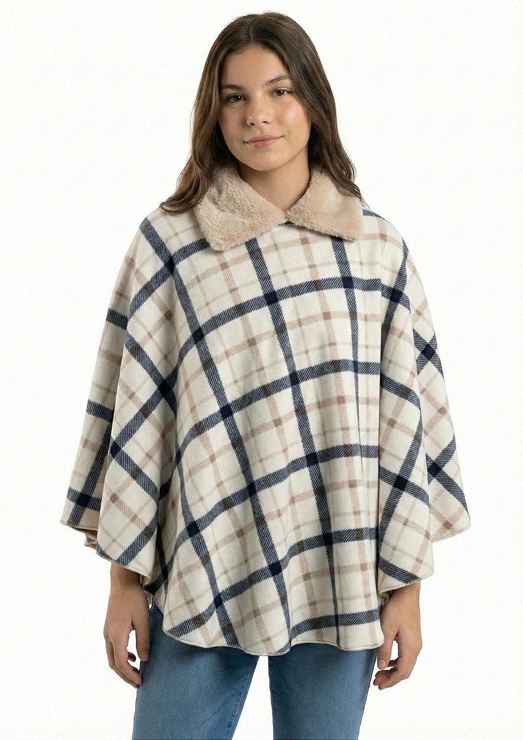 Poncho Pala Sherpa Feminina Estanciero