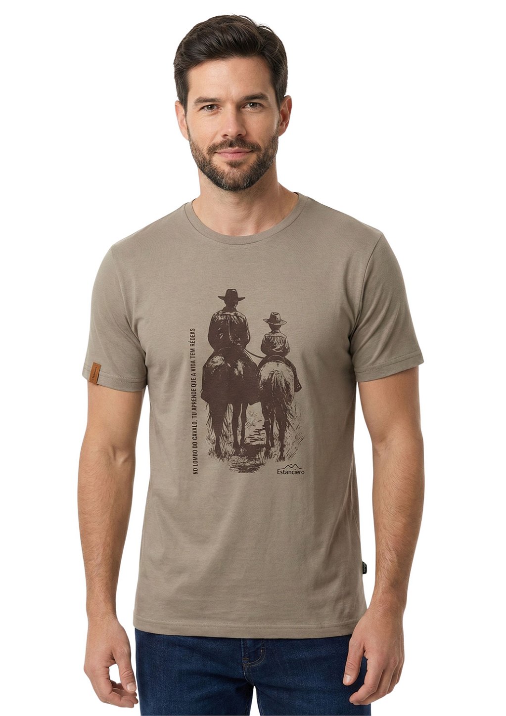 Camiseta Masculina Estanciero No Lombo do Cavalo