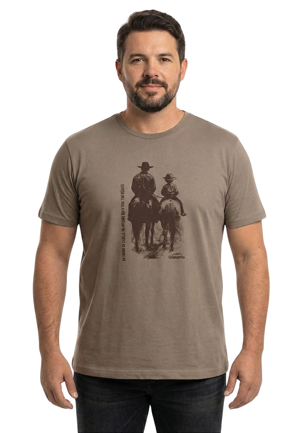 Camiseta Masculina Estanciero No Lombo do Cavalo