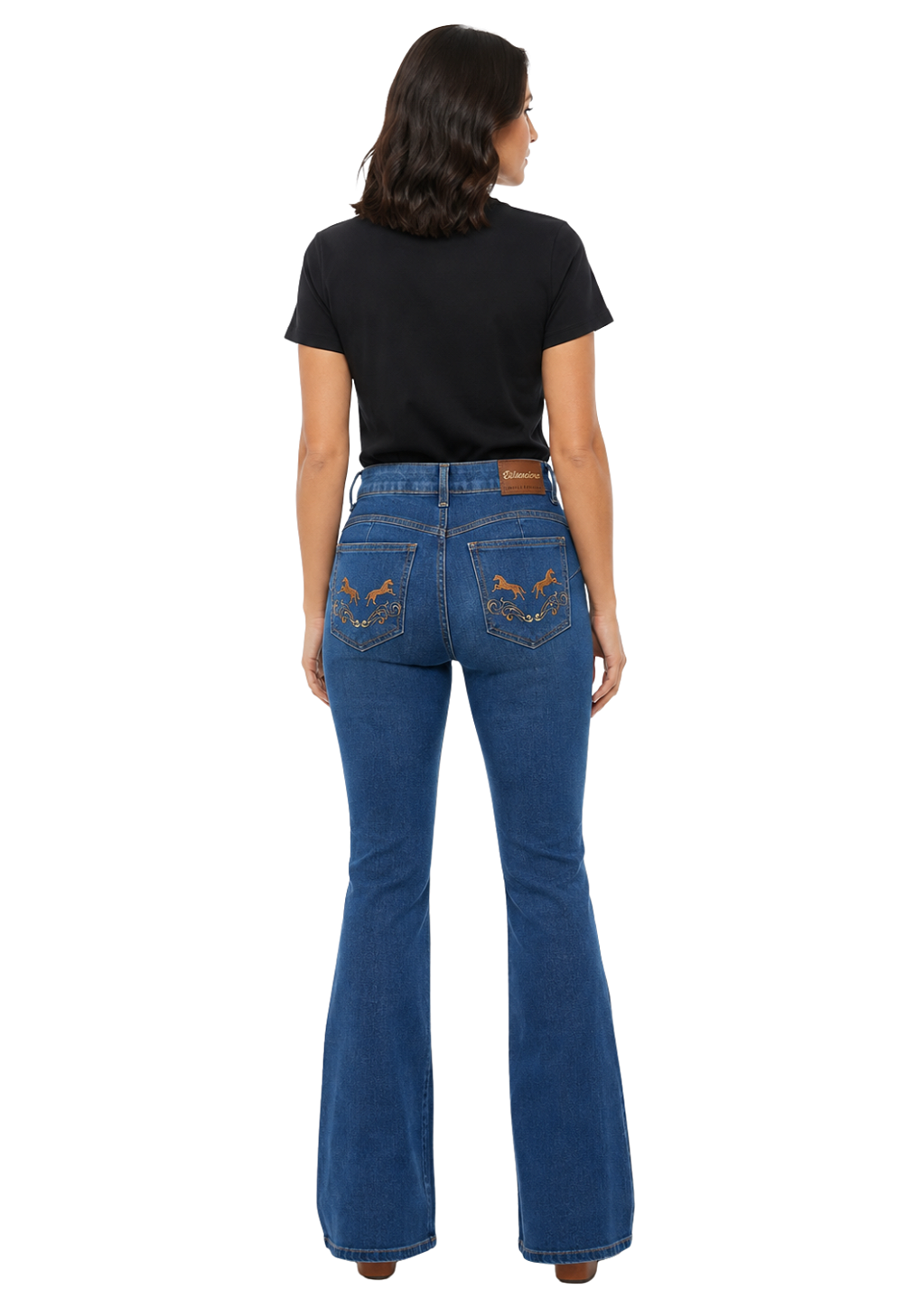 Calça Jeans Feminina Bootcut Cavalo Estanciero