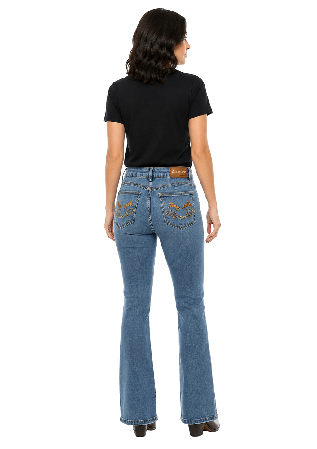 Calça Jeans Feminina Bootcut Cavalo Estanciero