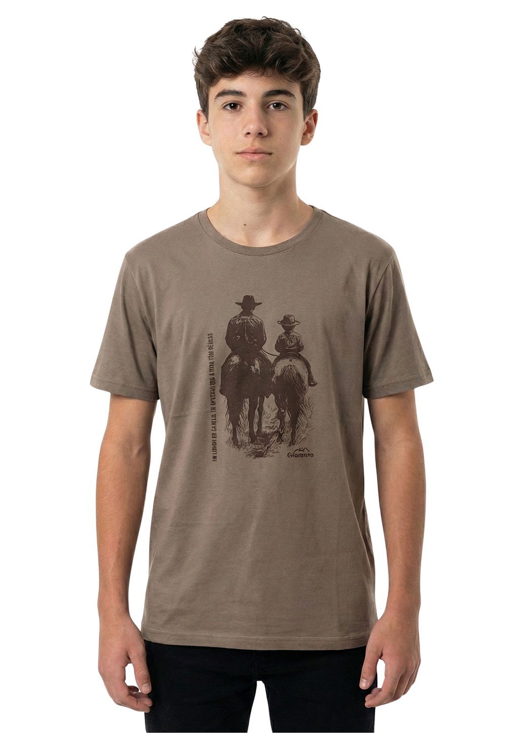Camiseta Juvenil Estanciero No Lombo do Cavalo