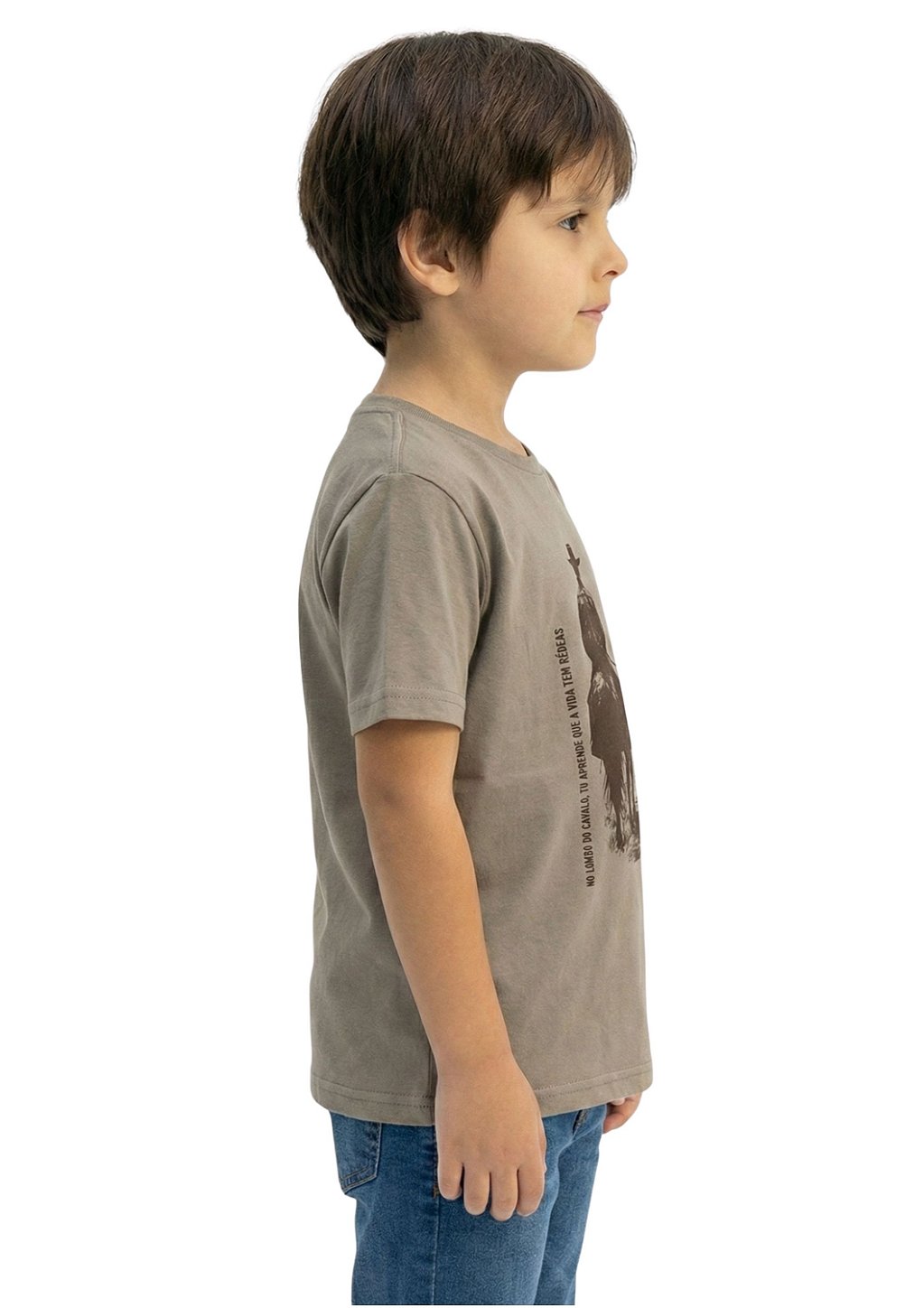 Camiseta Infantil Estanciero No Lombo do Cavalo