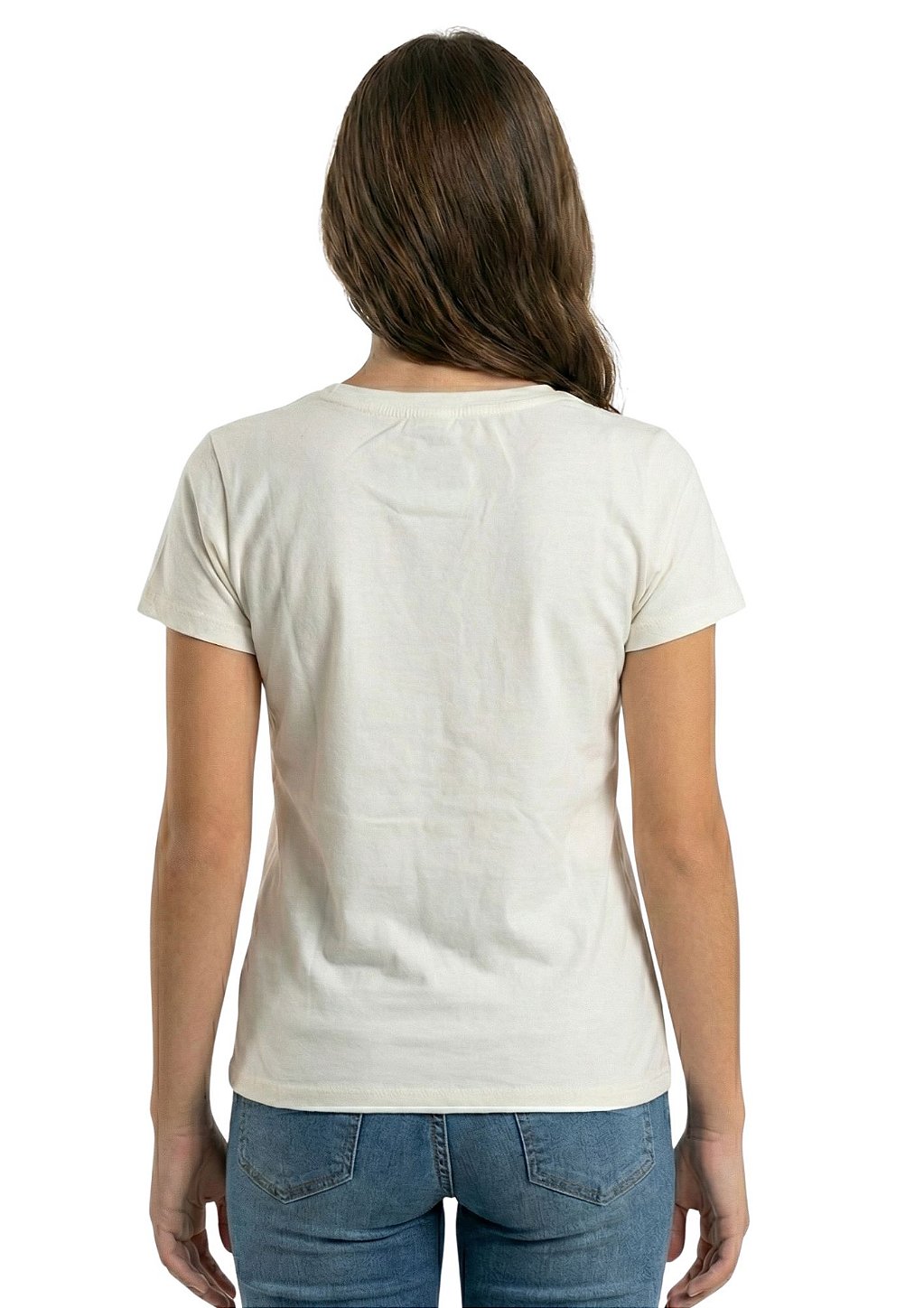 T-Shirt Baby Look Juvenil Feminina Estanciero Nem Delicada Nem Bruta