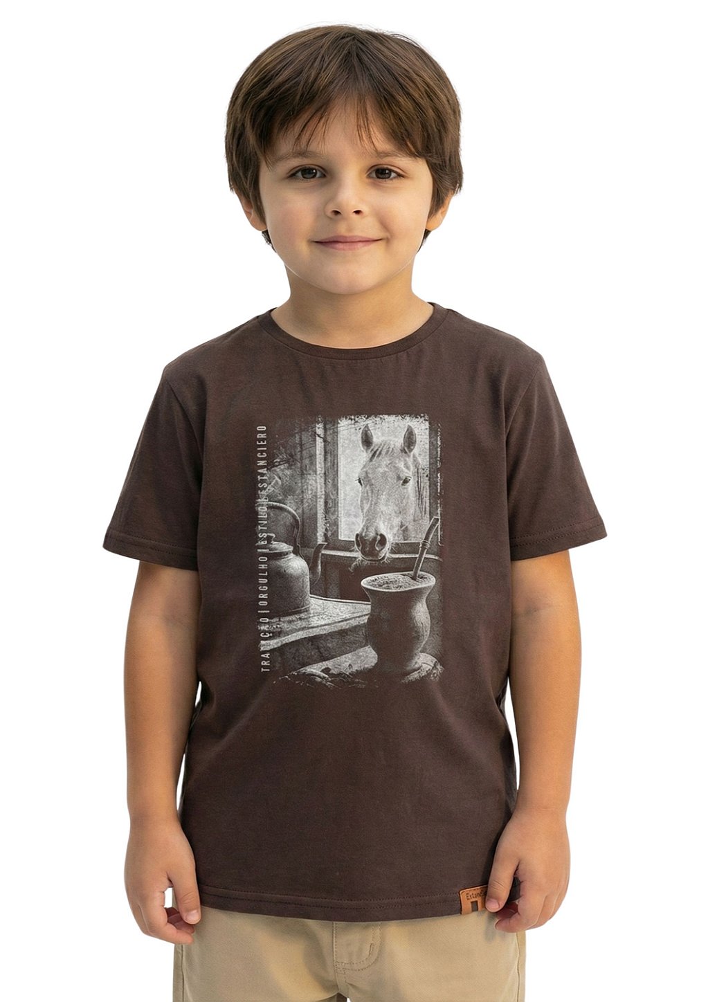 Camiseta Infantil Estanciero Fim de Tarde na Janela