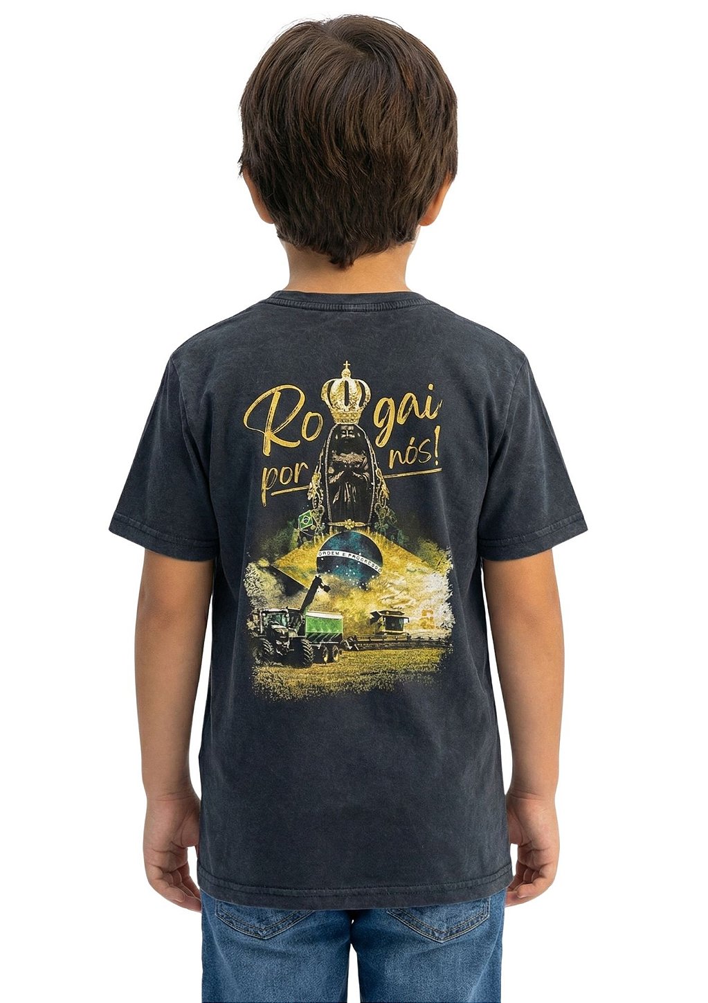 Camiseta Infantil Unissex Estanciero Nossa Senhora Aparecida