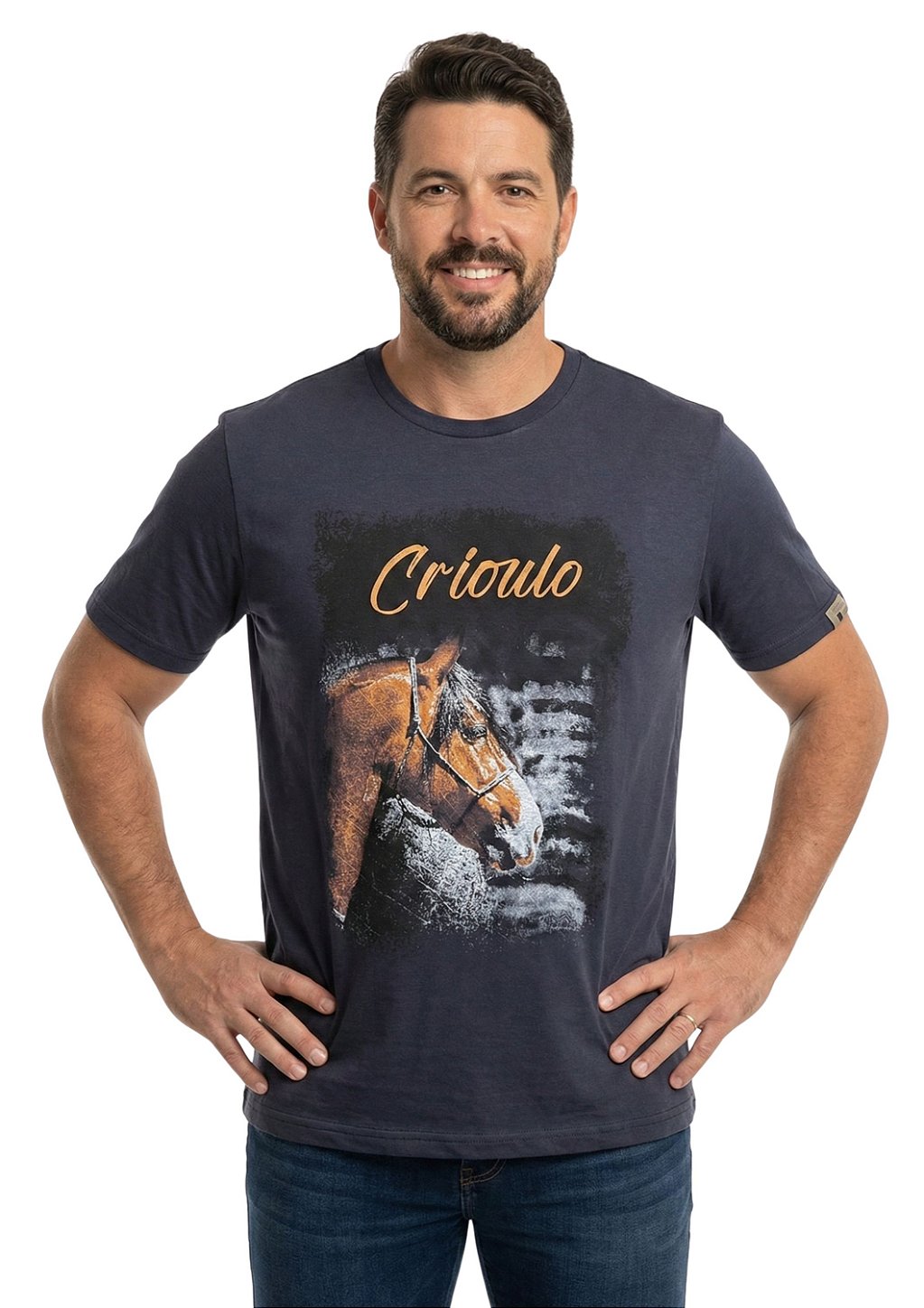 Camiseta Masculina Estanciero Cavalo Crioulo