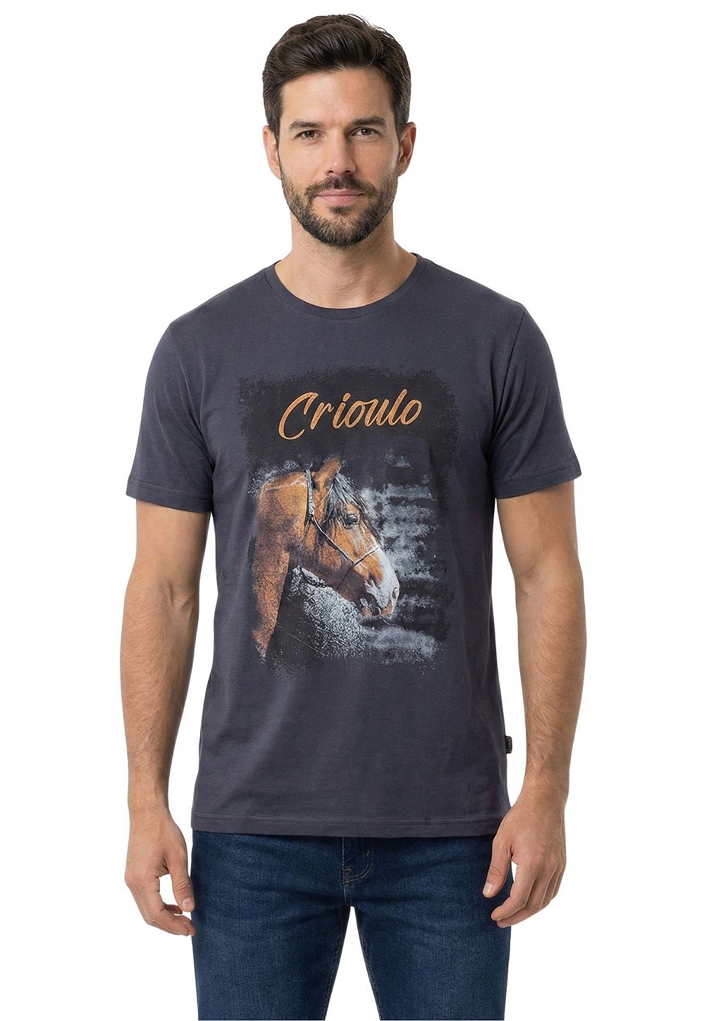 Camiseta Masculina Estanciero Cavalo Crioulo