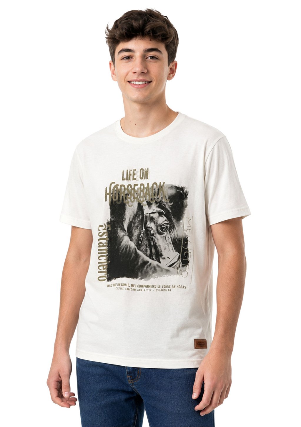 Camiseta Juvenil Estanciero Life On Horseback