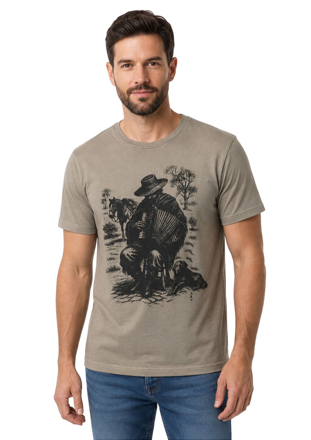 Camiseta Masculina Estanciero Gaiteiro