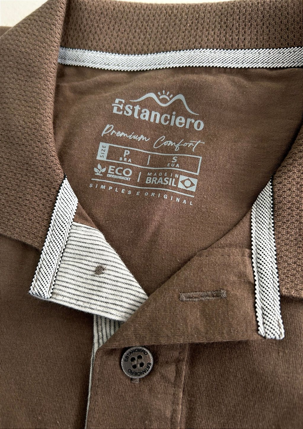Polo Masculina Estanciero Peitilho Listrado