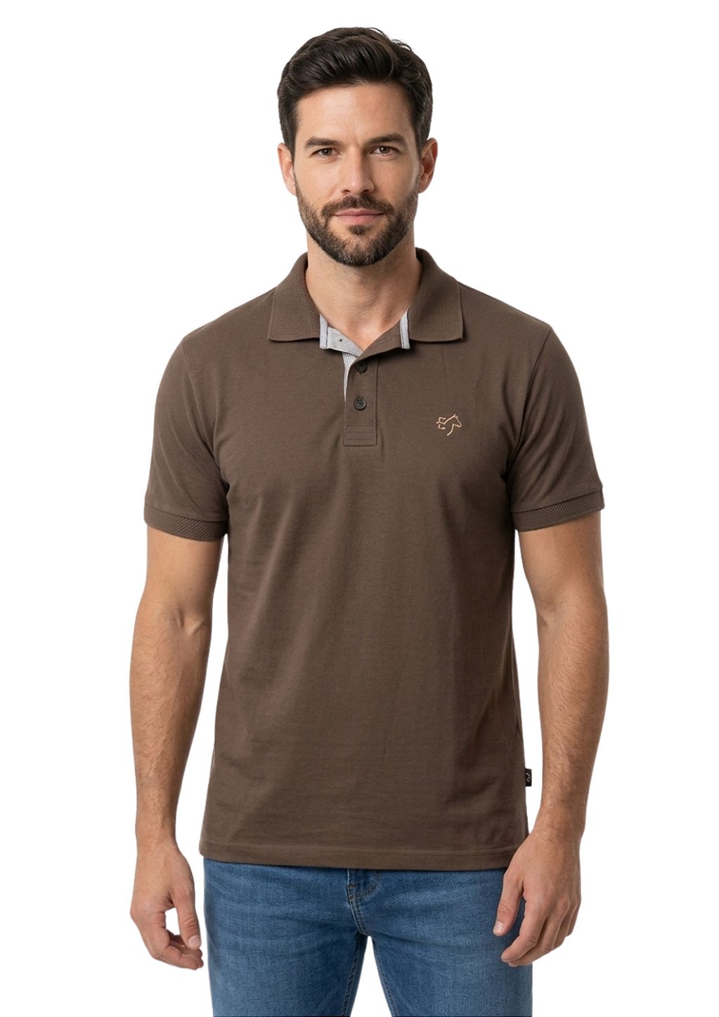 Polo Masculina Estanciero Peitilho Listrado
