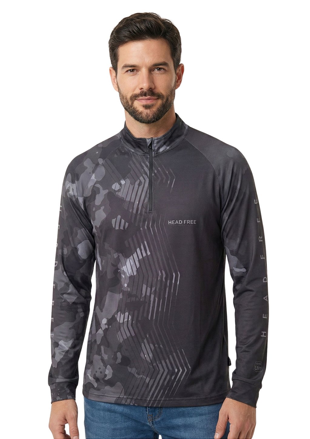 Camiseta manga longa estampada proteção uv head free