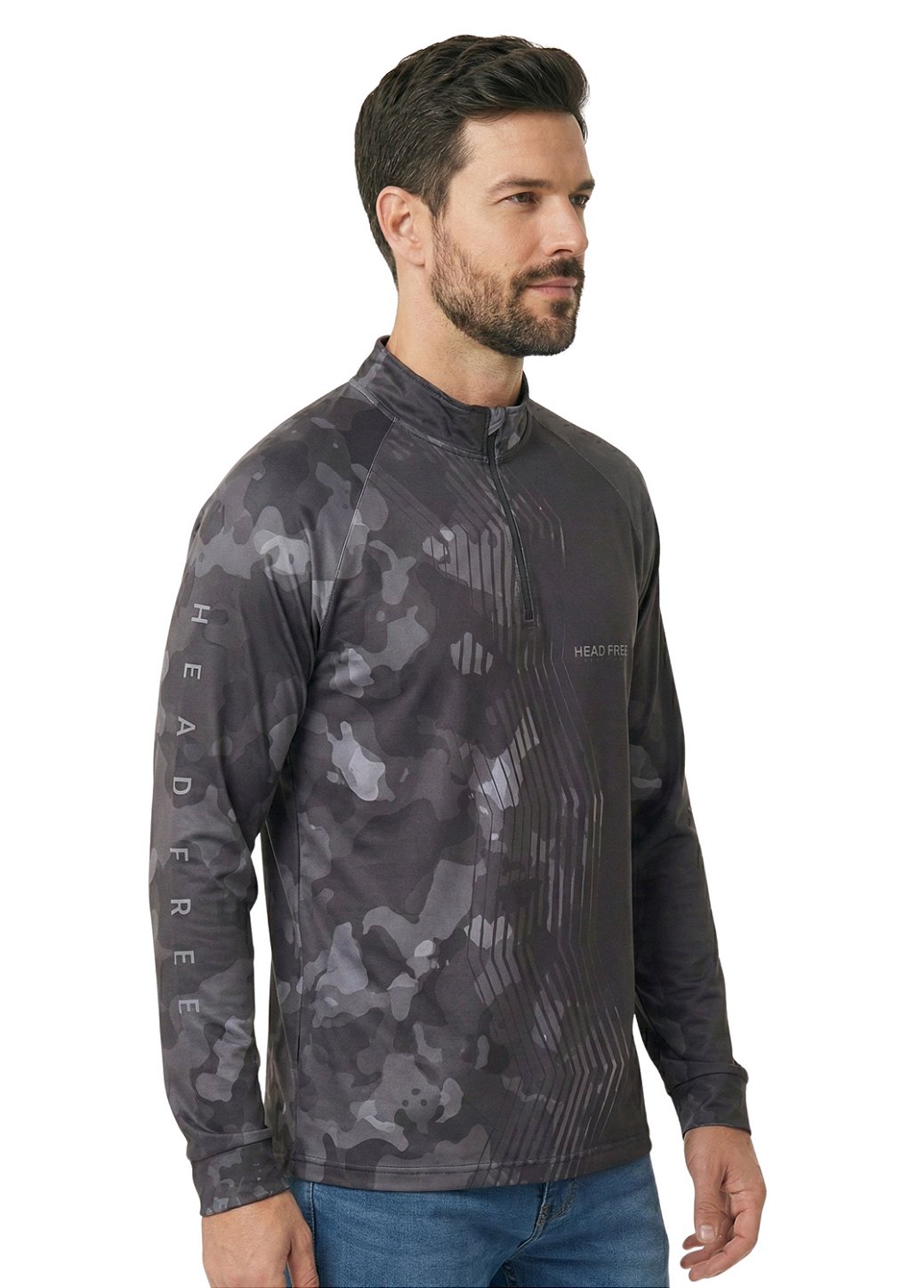 Camiseta manga longa estampada proteção uv head free