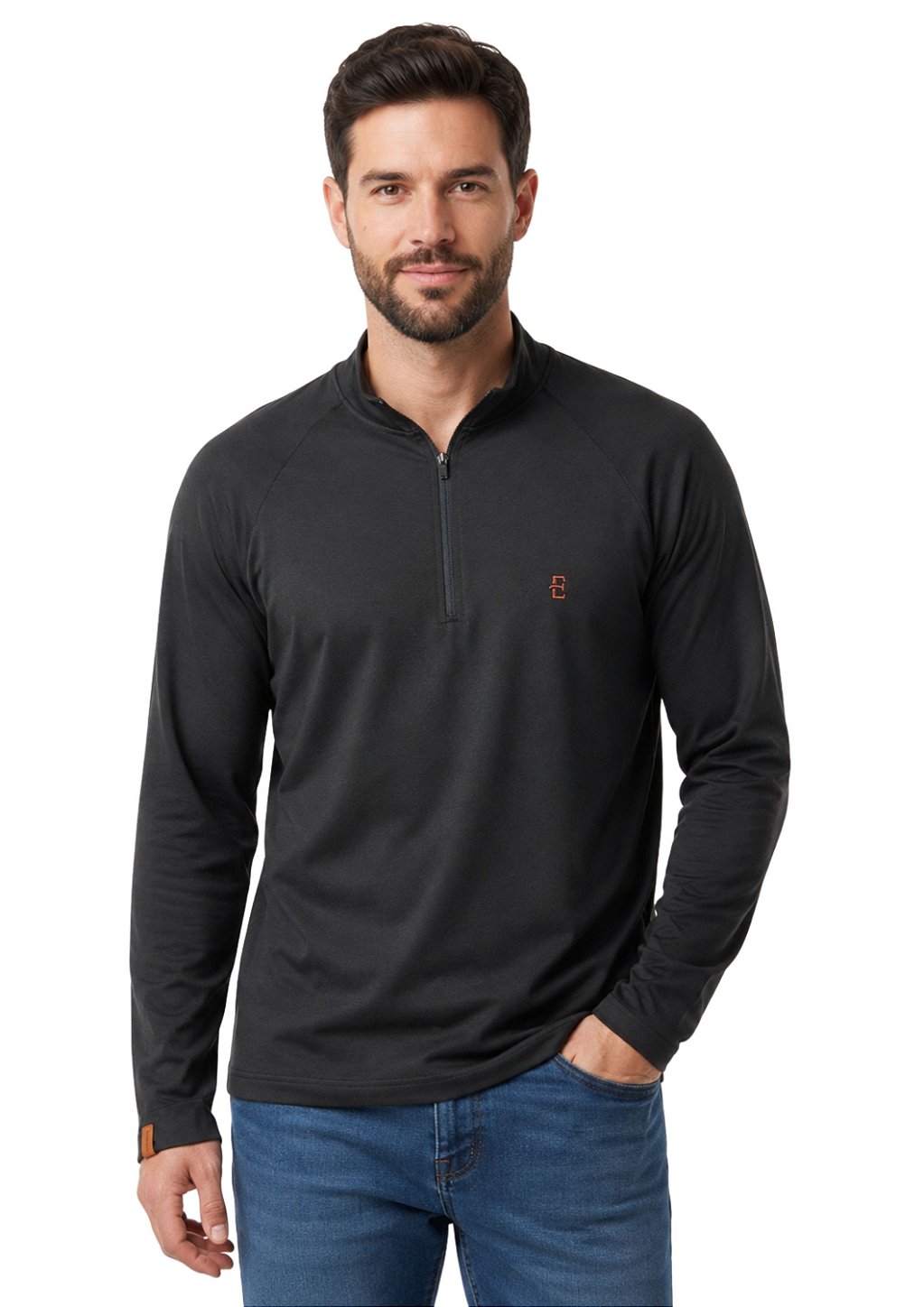 Camisa Manga Longa Proteção UV Estanciero Com Zíper
