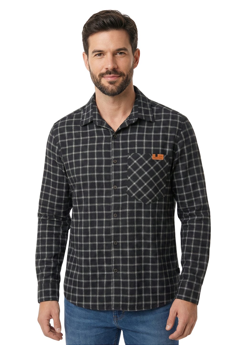 Camisa Flanela Masculina Estanciero Com Bolso