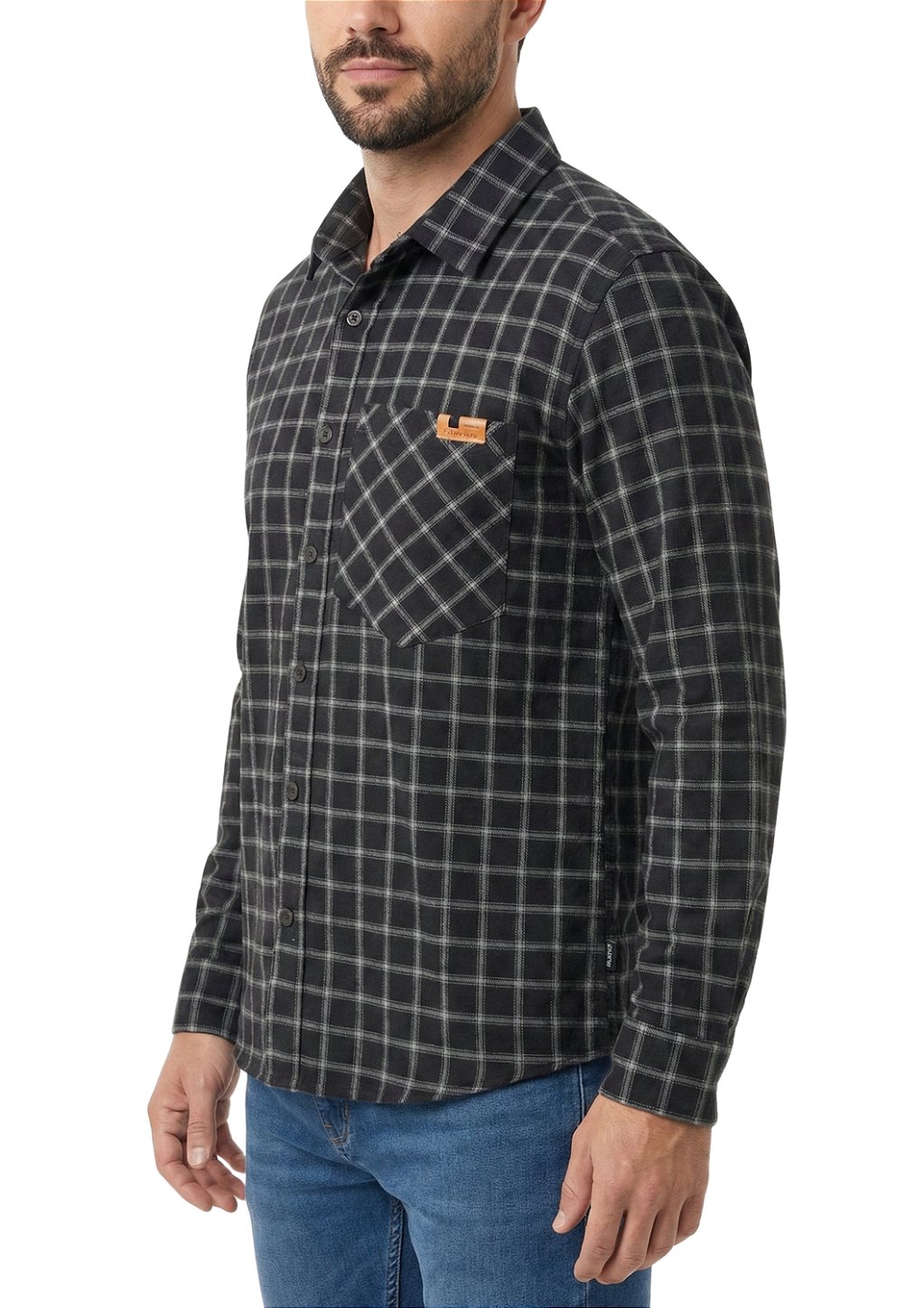 Camisa Flanela Masculina Estanciero Com Bolso