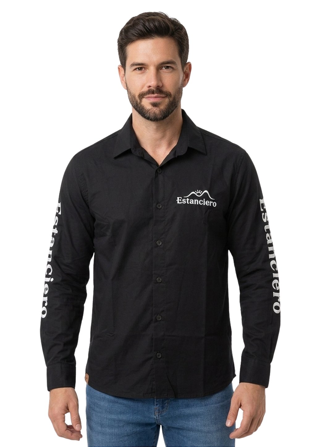 Camisa Competidor Masculina Estanciero Bordada
