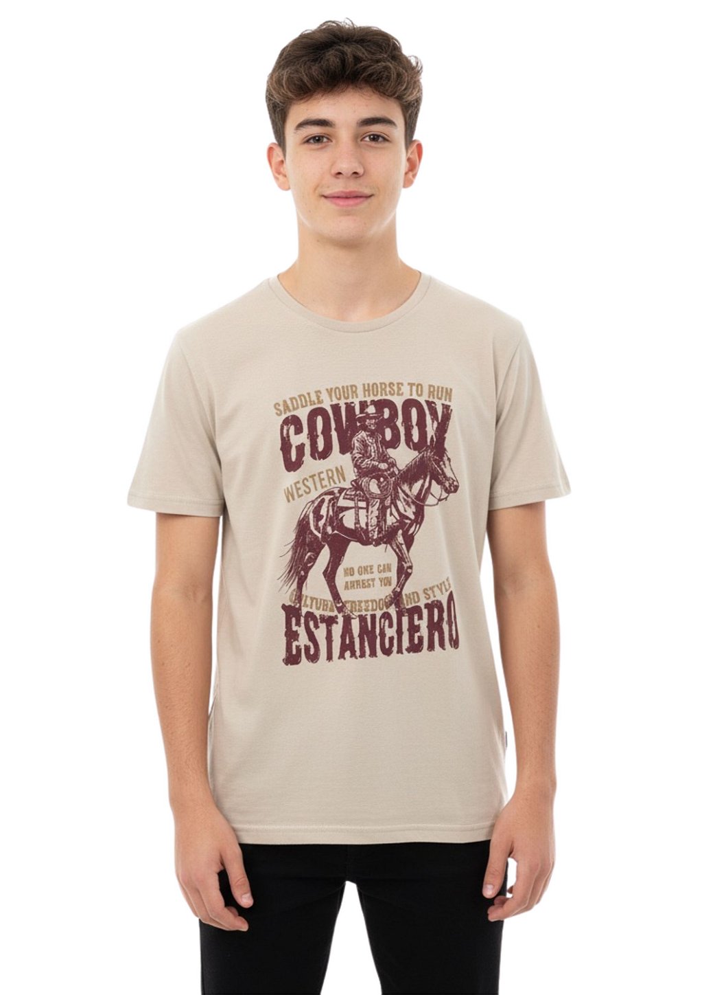 Camiseta Juvenil Estanciero Cowboy Western