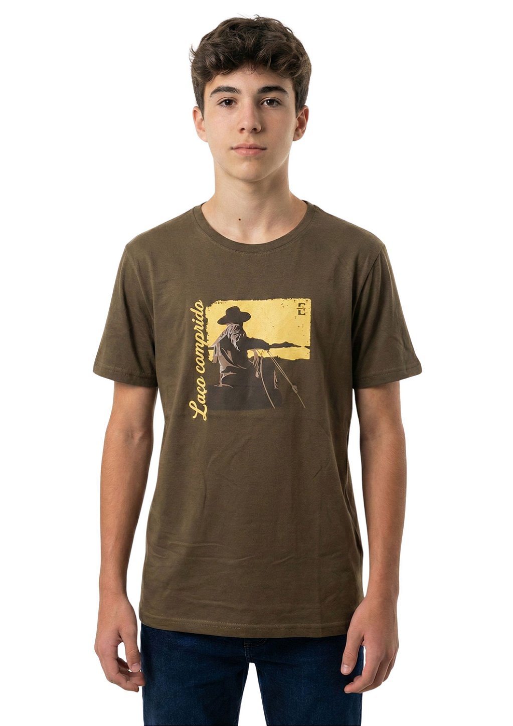Camiseta Juvenil Estanciero Laço Comprido