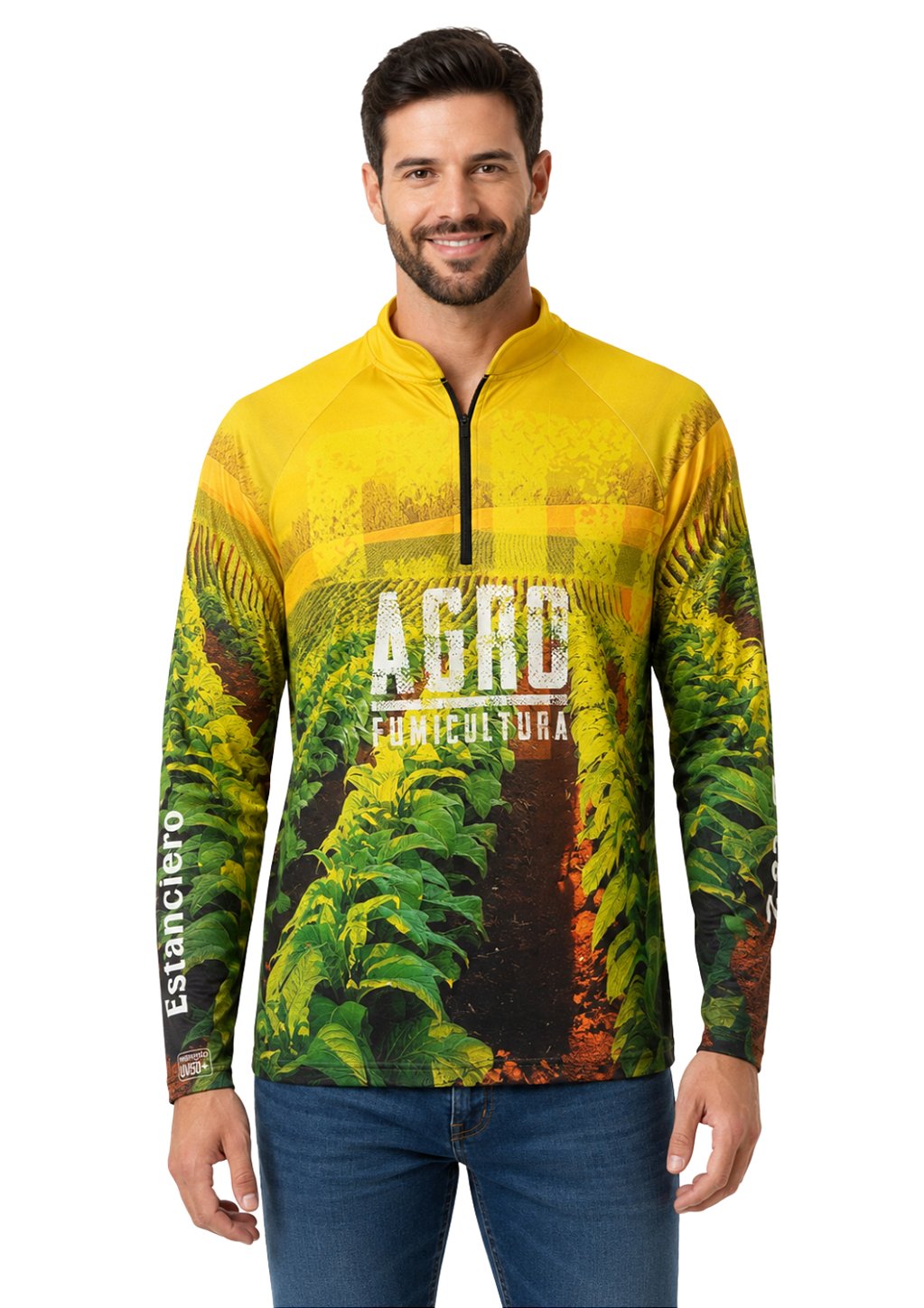 Camisa Manga Longa Estampada Proteção UV Estanciero V17