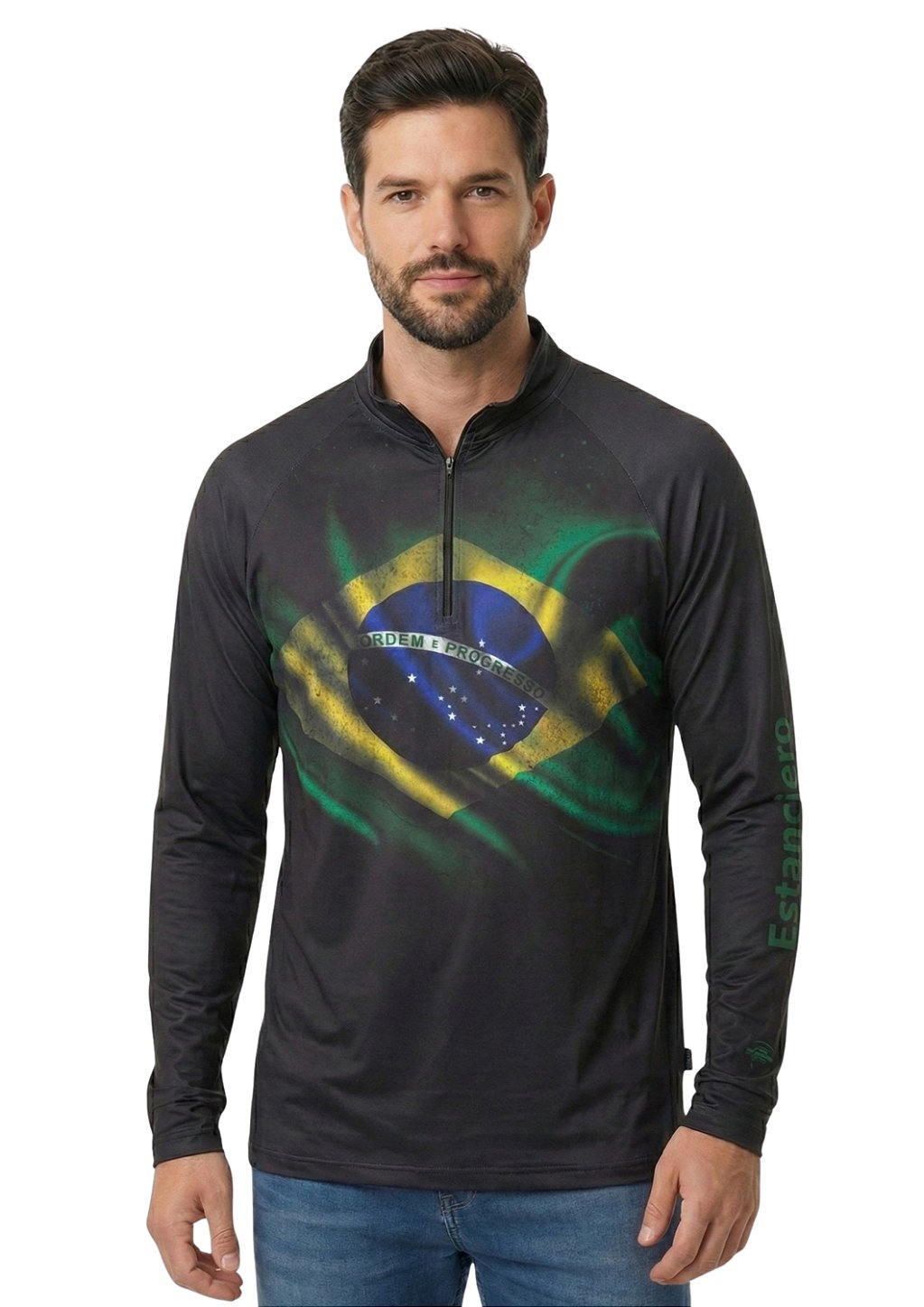 Camisa Manga Longa Estampada Proteção UV Estanciero V18