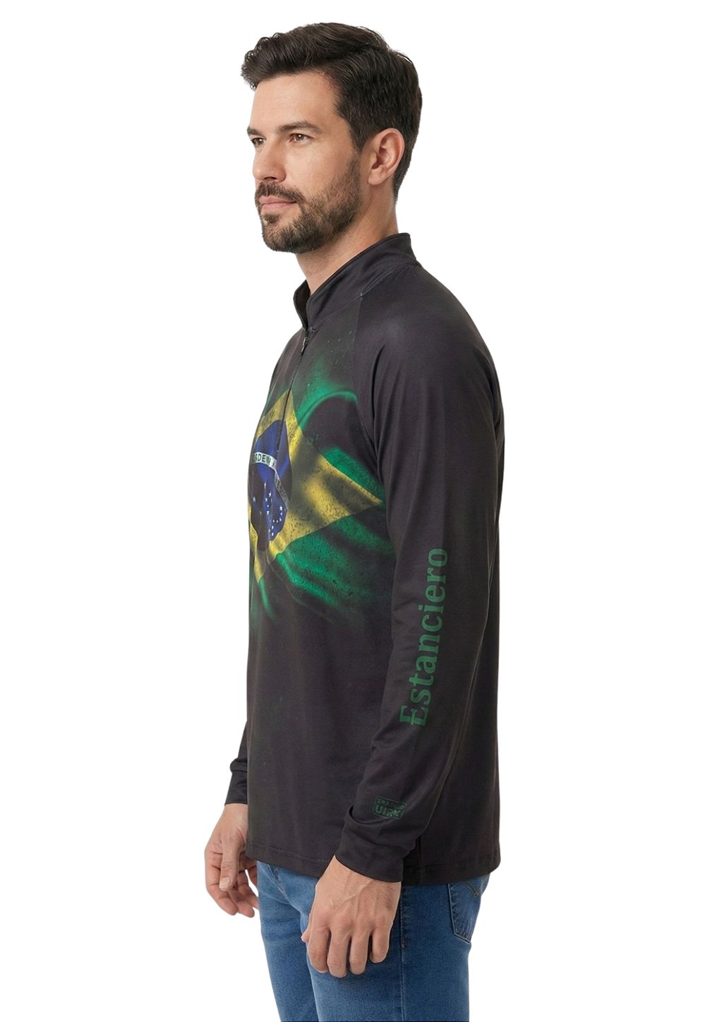Camisa Manga Longa Estampada Proteção UV Estanciero V18