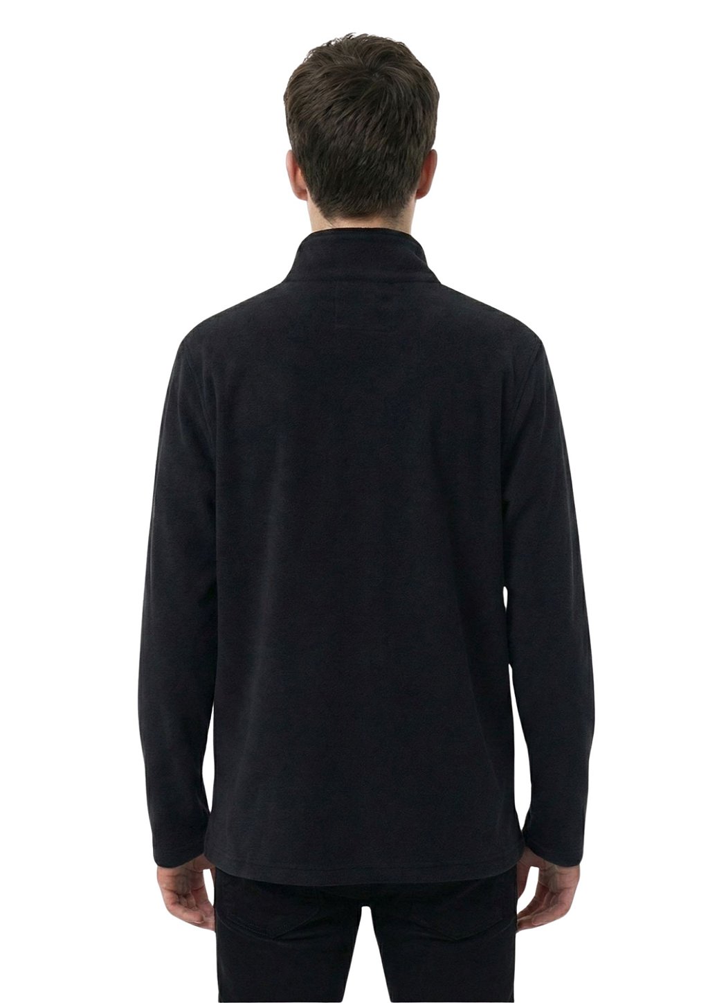 Blusa Microsoft Fleece Unissex Juvenil Meio Zíper Estanciero Masculino