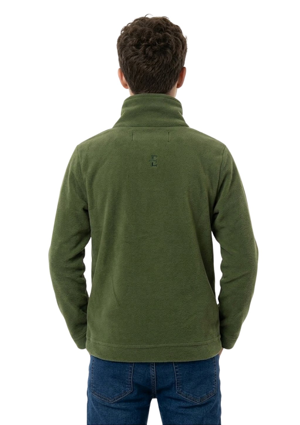 Blusa Microsoft Fleece Unissex Juvenil Meio Zíper Estanciero Masculino