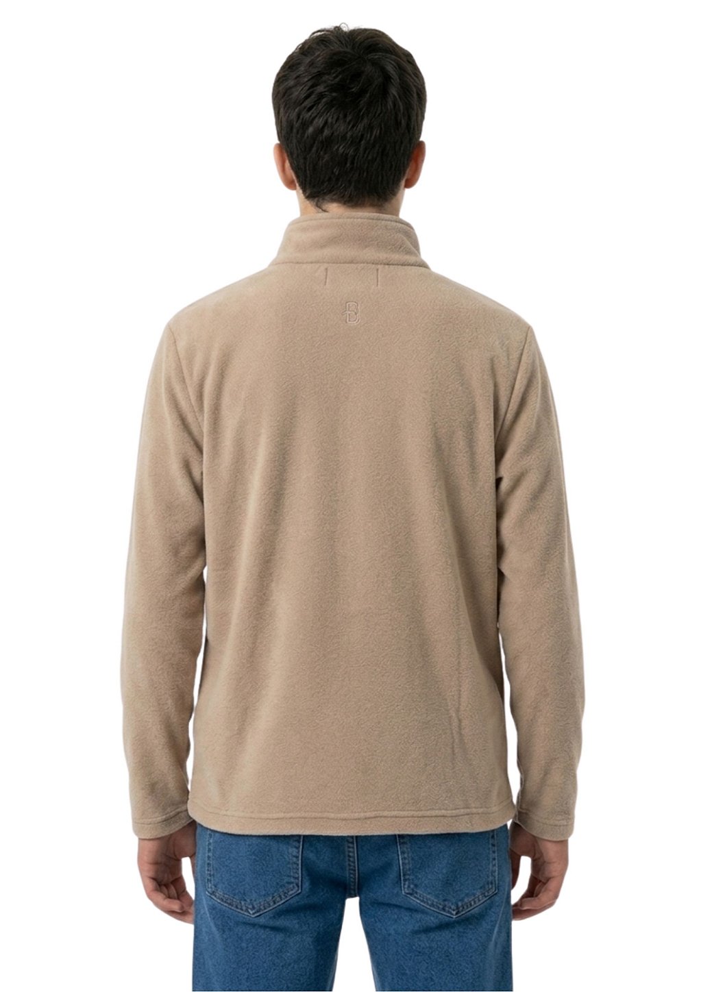 Blusa Microsoft Fleece Unissex Juvenil Meio Zíper Estanciero Masculino