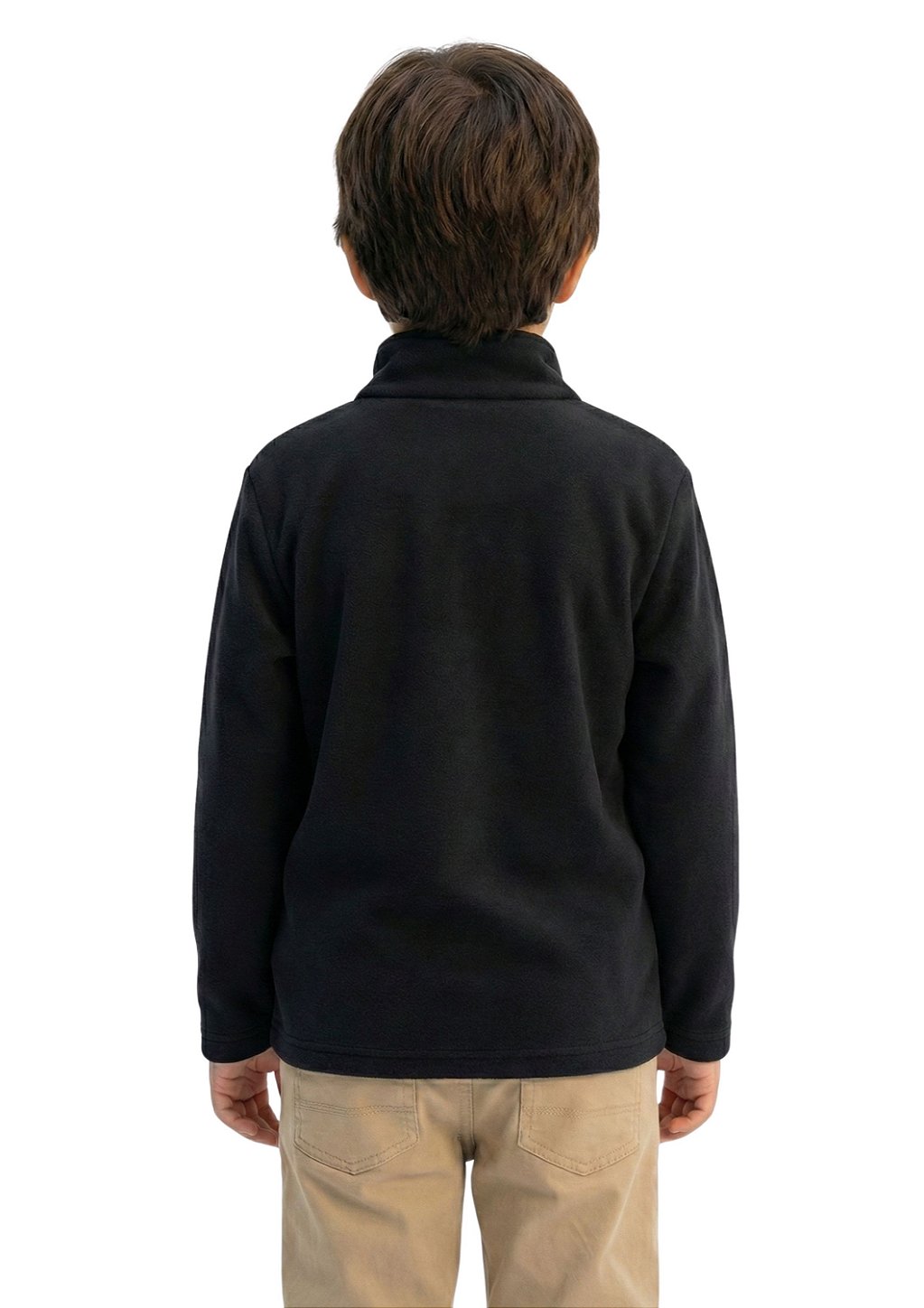 Blusa Microsoft Fleece Unissex Infantil Meio Zíper Estanciero M