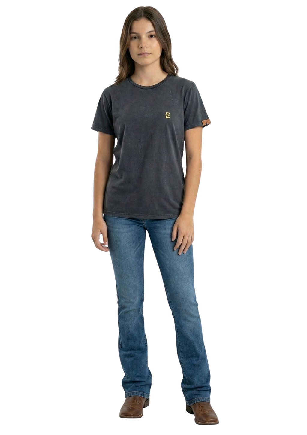 Camiseta Juvenil Unissex Estanciero Nossa Senhora Aparecida Feminina