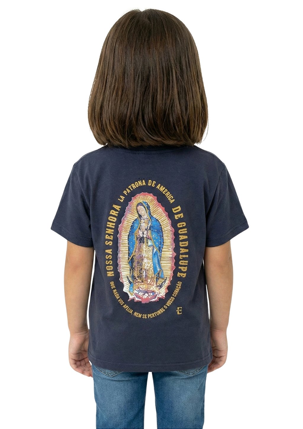 Camiseta Infantil Unissex Estanciero Nossa Senhora Guadalupe Feminino