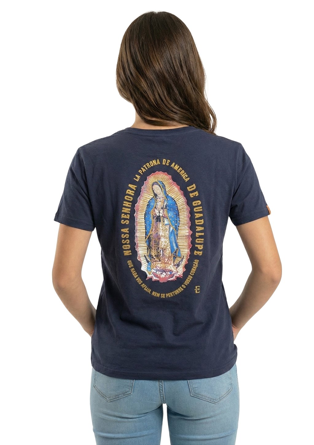 Camiseta Juvenil Unissex Estanciero Nossa Senhora Guadalupe Feminino