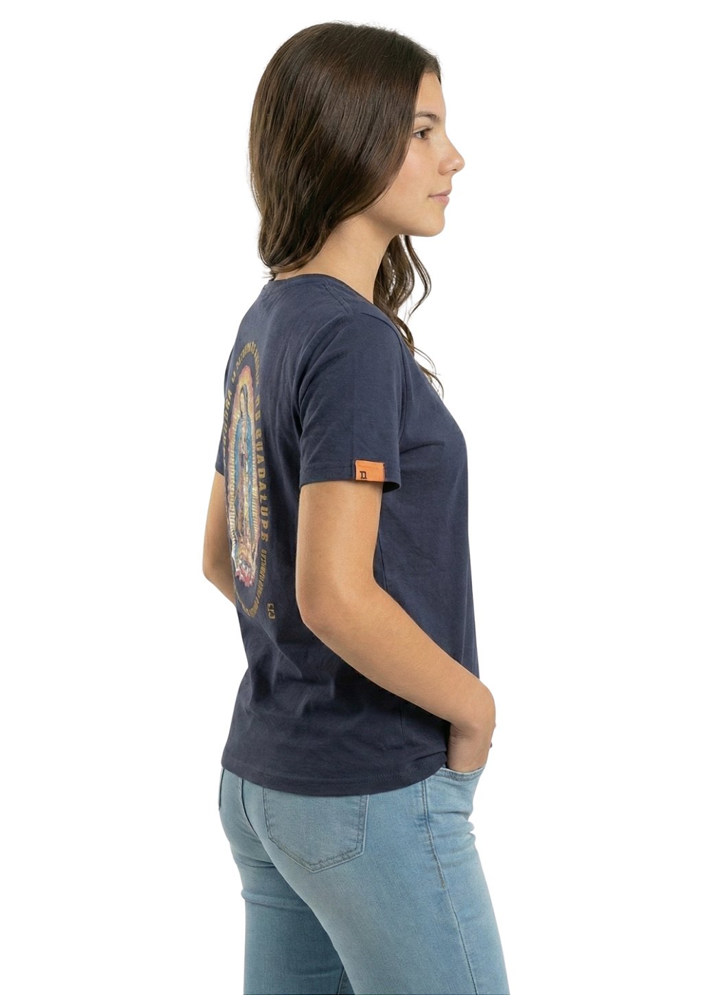 Camiseta Juvenil Unissex Estanciero Nossa Senhora Guadalupe Feminino