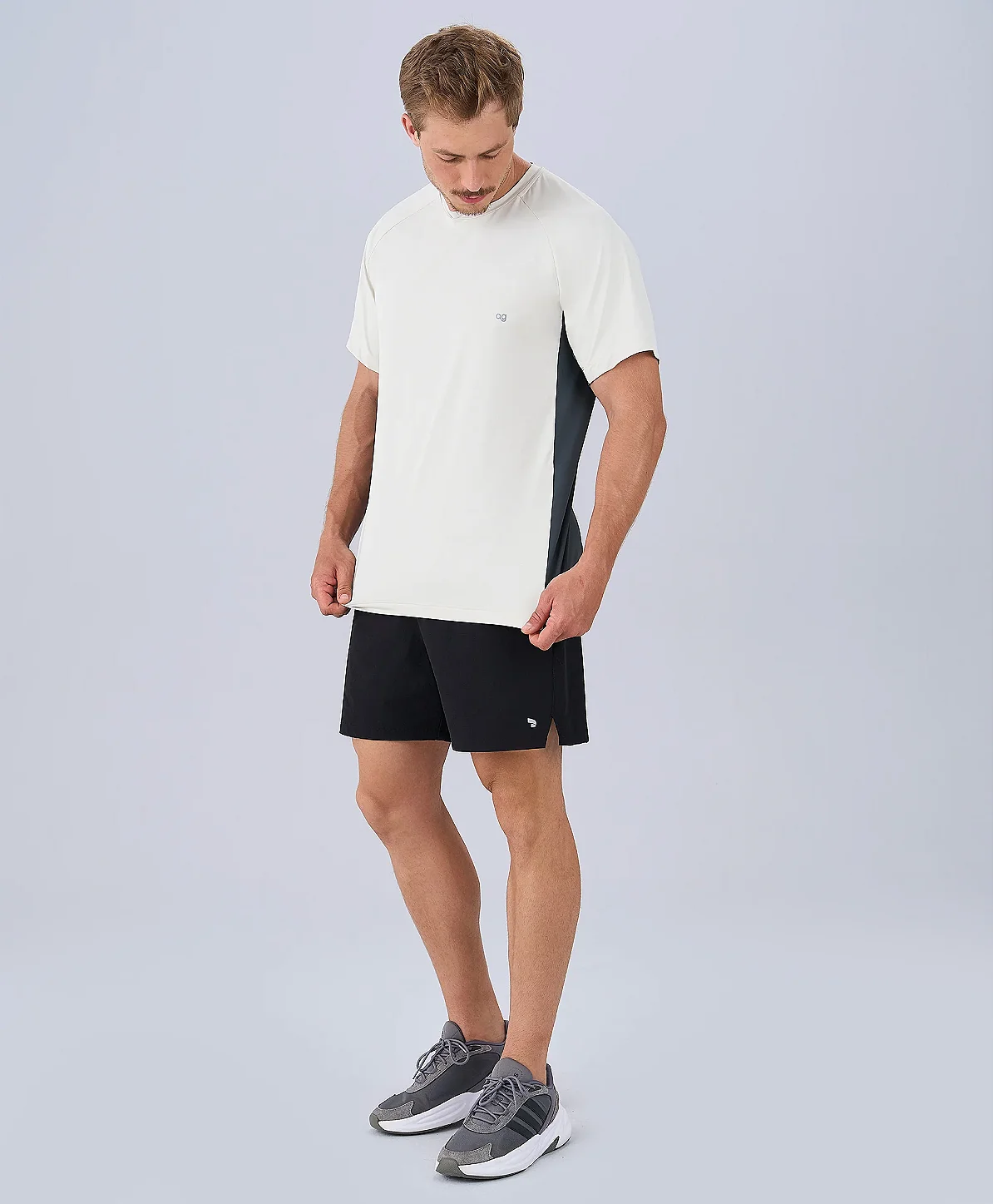 CAMISETA RAGLAN BICOLOR = AMARELO CREME