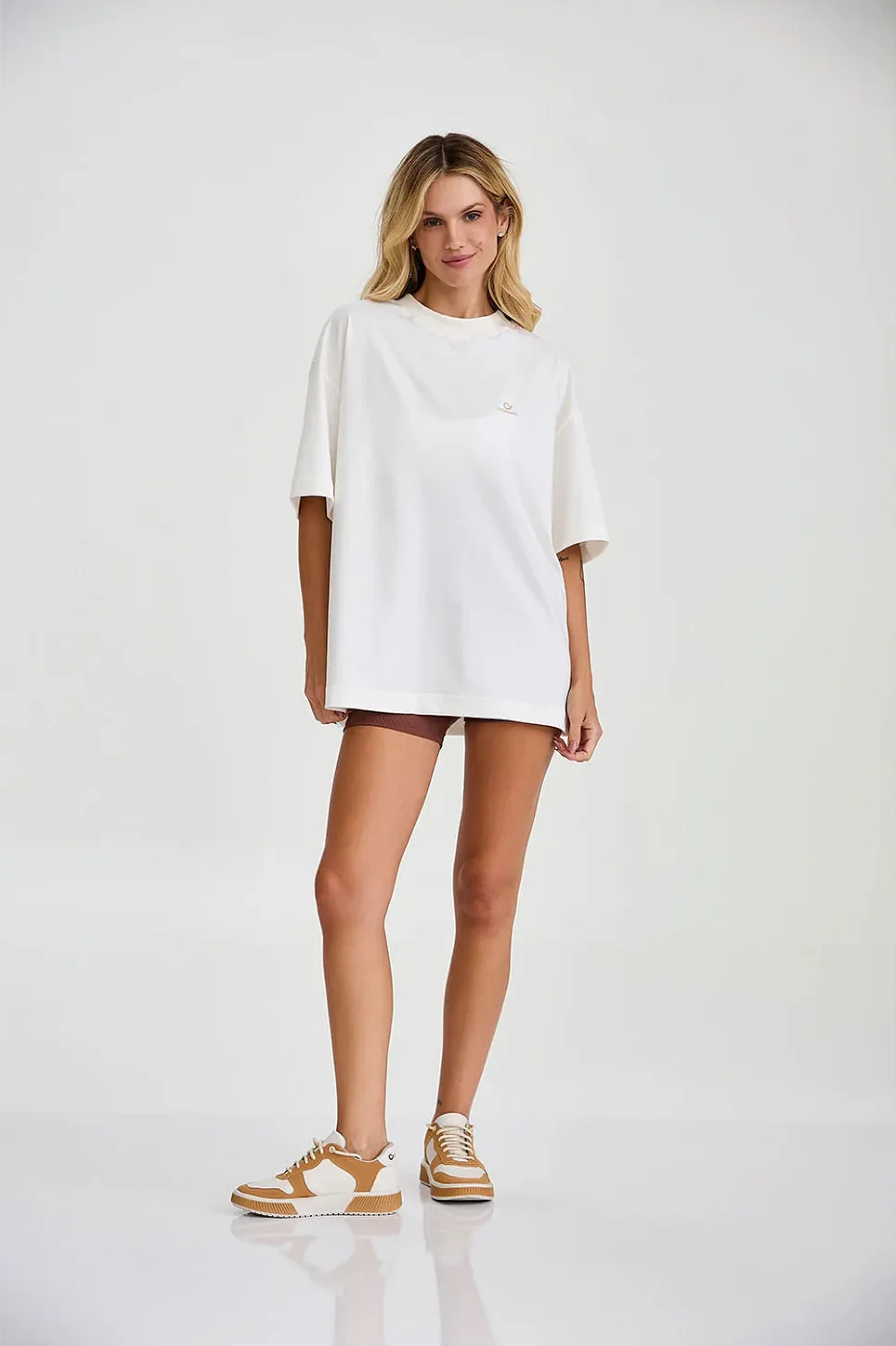 CAMISETA OVERSIZED CAJUBRASIL ESTAMPA - OFF WHITE