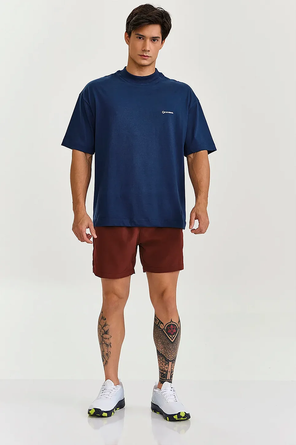 CAMISETA OVERSIZED ESTAMPA - AZUL MARINHO