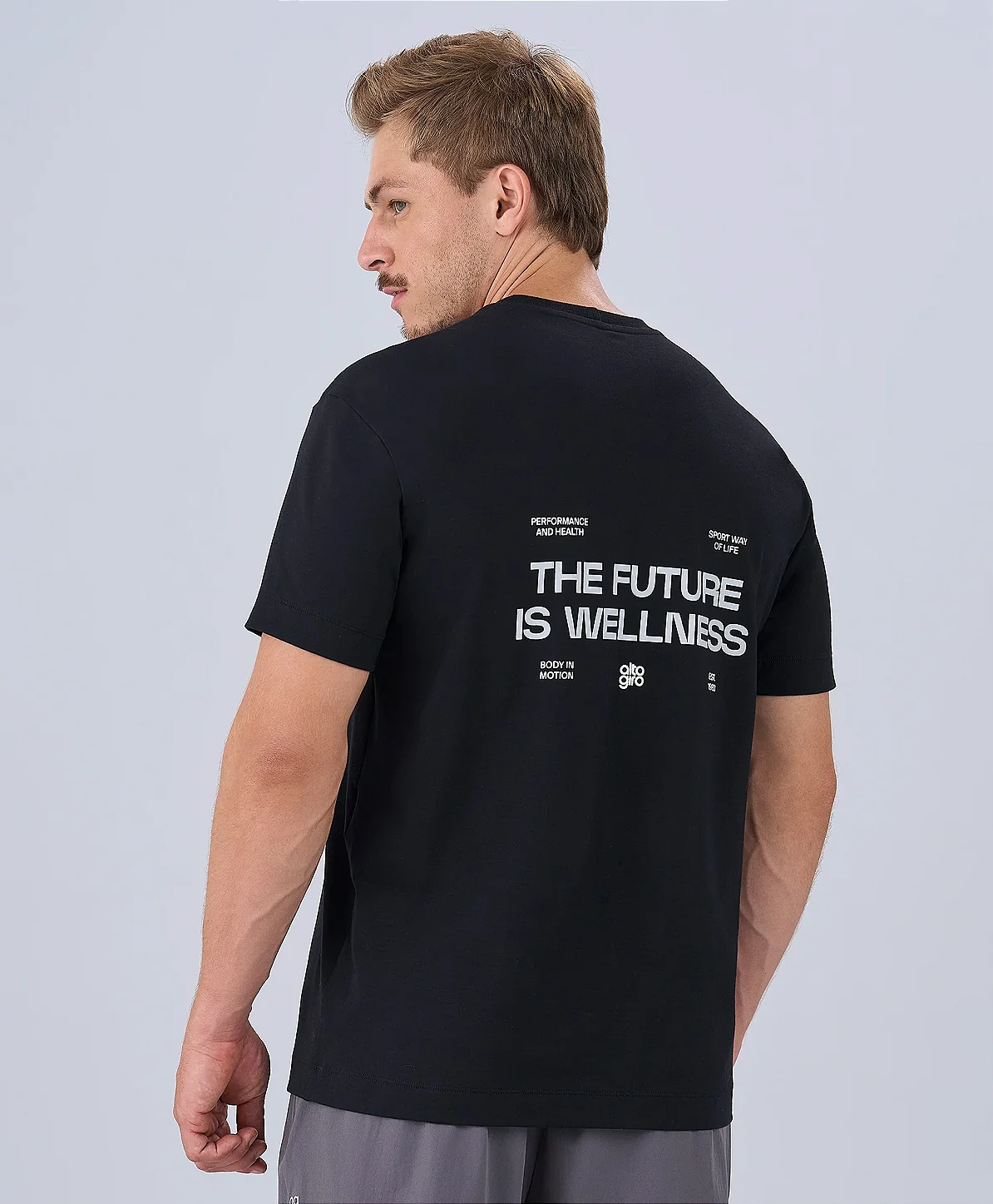 CAMISETA PIMA FRESH ESTAMPADA - PRETO