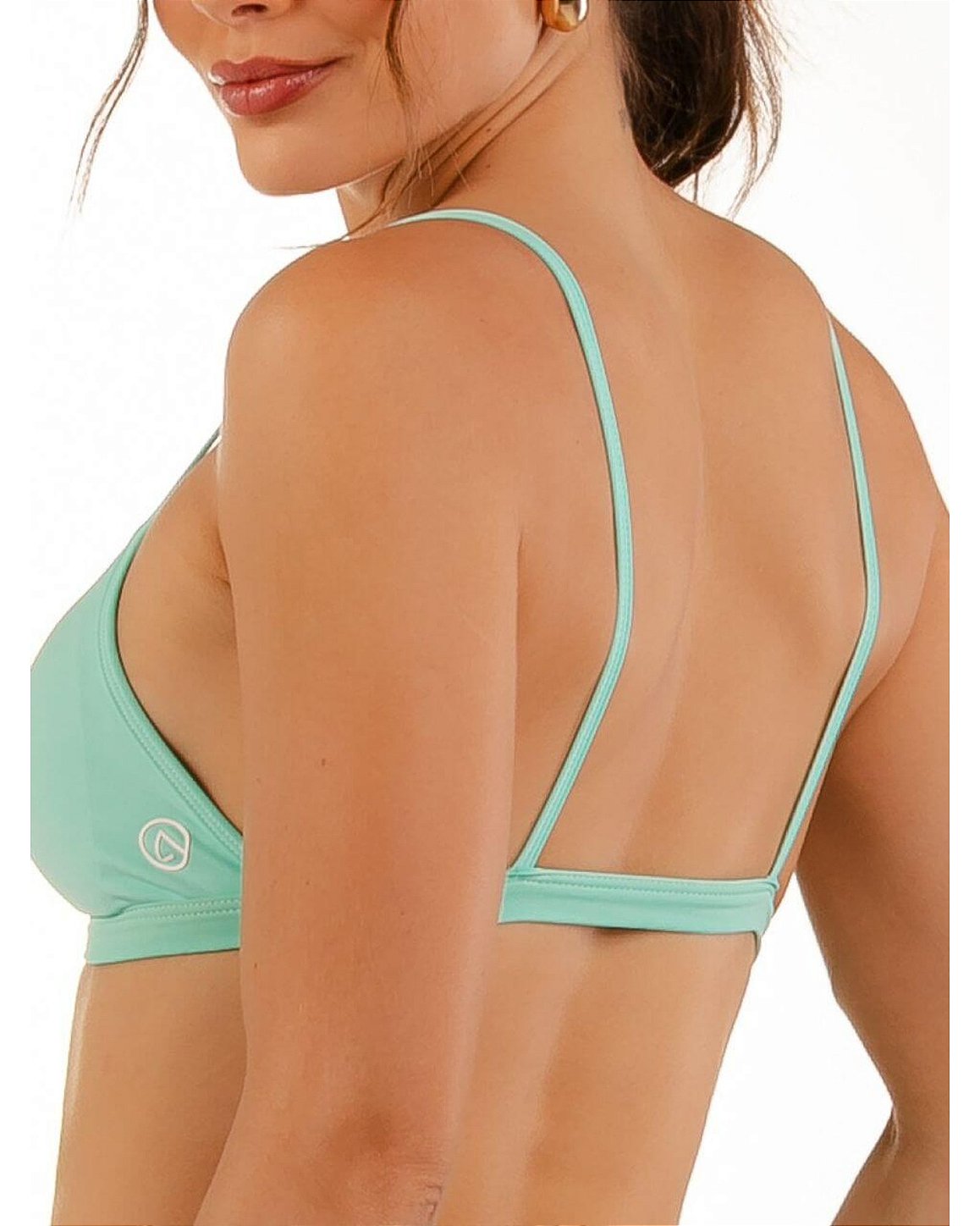 TOP FRANZIDO - AZUL TURQUESA